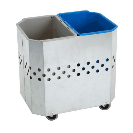 Avfallstunna Putte Zink 2x9 L