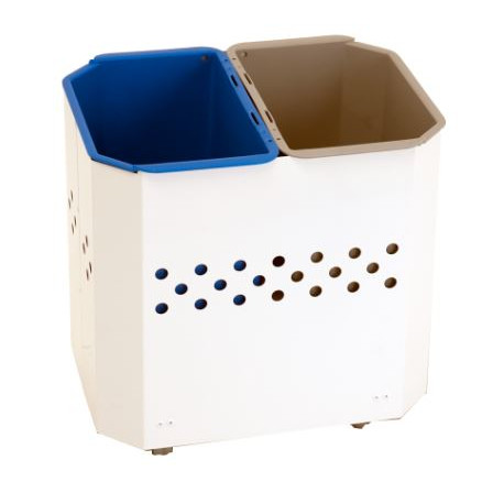 Avfallstunna Putte Vit 2x9 L