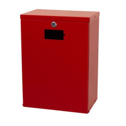 Skåp för batteriinsamling 9 L röd