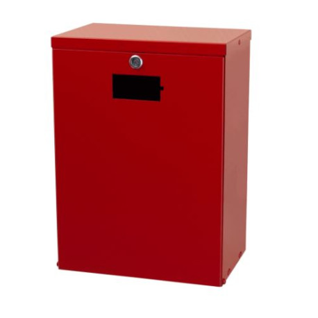 Skåp för batteriinsamling 9 L röd