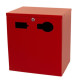 Skåp för batteri och lampinsamling 2x9 L röd