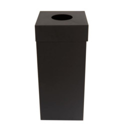 Avfallstunna Ivar 60 L svart runt hål