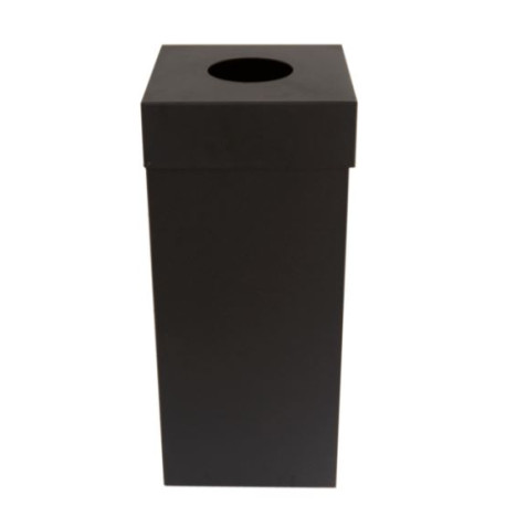 Avfallstunna Ivar 60 L svart runt hål