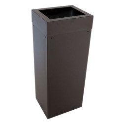 Avfallstunna Ivar 90 L svart fyrkant