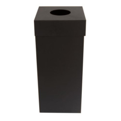 Avfallstunna Ivar 90 L svart runt hål