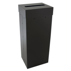 Avfallstunna Ivar 90 L svart rektangulärt hål