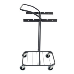 Sorteringsvagn fyra grå utan kärl