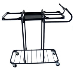 Sorteringsvagn mellan med bord grå utan kärl