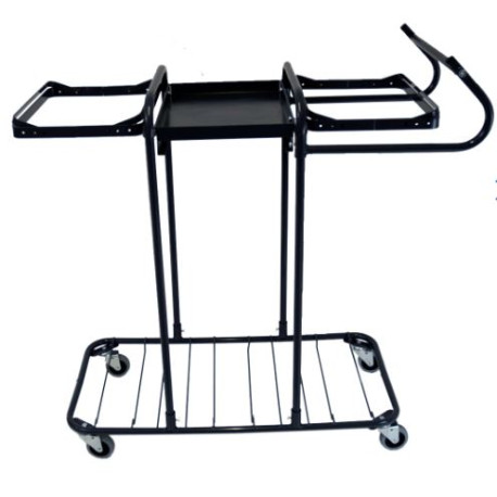 Sorteringsvagn mellan med bord grå utan kärl