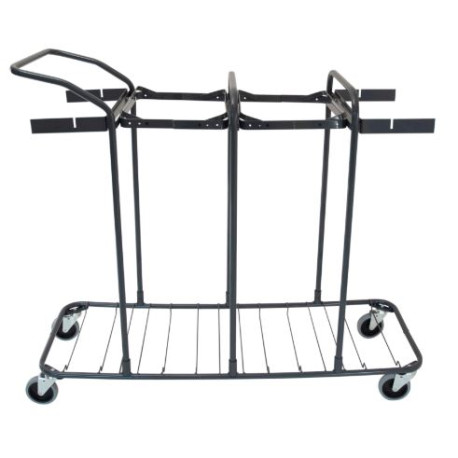 Sorteringsvagn stor 6 med två säckhållare grå utan kärl