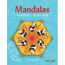 Målarbok Mandalas djur 3-pack