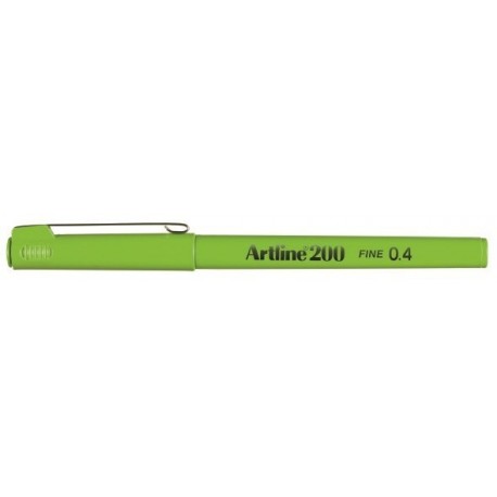 Fineliner Artline 200 Fine 0,4 gulgrön 12-pack