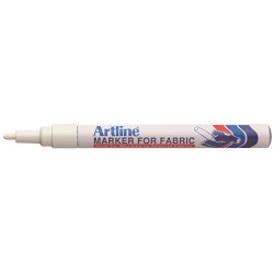 Textilpenna Artline EKC-1 Fabric vit 12-pack