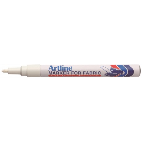 Textilpenna Artline EKC-1 Fabric vit 12-pack