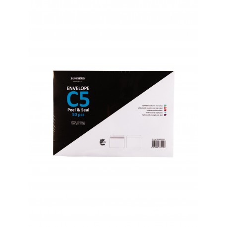 Kuvert Peel & Seal C5 50/frp 10-pack