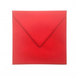 Kuvert 14x14 cm röda 5/frp 5-pack