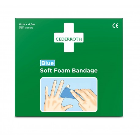 Cederroth Soft Foam Bandage Blue 6cmx4,5m