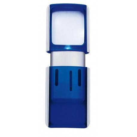 Förstoringsglas med LED-belysning blå