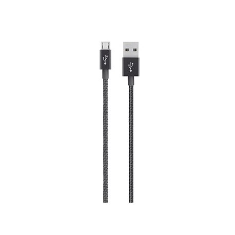 Mixit Premium Micro-USB Kabel, metallic svart (1,2m)