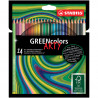 Blyertsfärgpennan Stabilo Arty Green color 24/fp