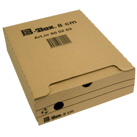 Arkivbox B-Box 8 cm, Brun