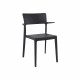 Plus - Stapelbar stol i 2 färger med armstöd