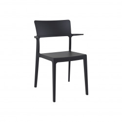 Plus - Stapelbar stol i 2 färger med armstöd