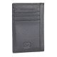 Kreditkortsfodral RFID 9 kort med ficka GT Nappa svart