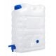 Vattendunk i plast 20 L med kran, för dricksvatten