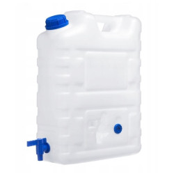 Vattendunk i plast 20 L med kran, för dricksvatten