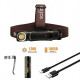 LED-pannlampa, ficklampa 2-i-1, mycket stark 1200 lumen