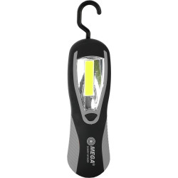 LED arbetslampa 3W, 200 Lumen magnetisk, batteri 3xAA ingår ej, Mega
