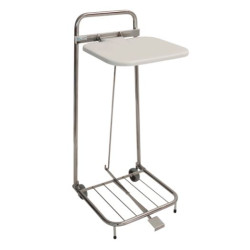 Säckställ Erik 60L Vit med pedal