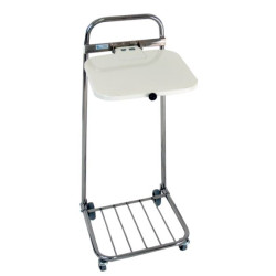 Säckställ Erik 60 L Kromat med vitt lock