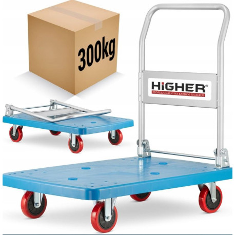 Flyttvagn 300 kg, hopfällbar, kraftig och ergonomisk